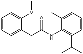 2-(2-methoxyphenyl)-N-(2-methyl-6-propan-2-ylphenyl)acetamide 结构式