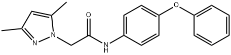 2-(3,5-dimethylpyrazol-1-yl)-N-(4-phenoxyphenyl)acetamide Struktur