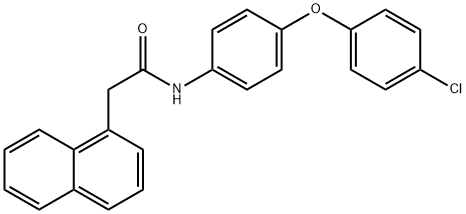 N-[4-(4-chlorophenoxy)phenyl]-2-naphthalen-1-ylacetamide Struktur