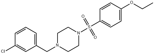 1-[(3-chlorophenyl)methyl]-4-(4-ethoxyphenyl)sulfonylpiperazine|