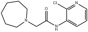 2-(azepan-1-yl)-N-(2-chloropyridin-3-yl)acetamide 化学構造式