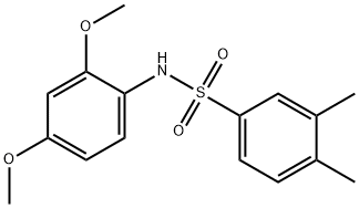 N-(2,4-dimethoxyphenyl)-3,4-dimethylbenzenesulfonamide,884613-95-0,结构式