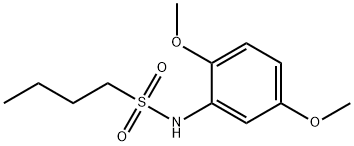 N-(2,5-dimethoxyphenyl)butane-1-sulfonamide 结构式