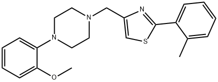 4-[[4-(2-methoxyphenyl)piperazin-1-yl]methyl]-2-(2-methylphenyl)-1,3-thiazole Structure