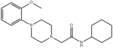 N-cyclohexyl-2-[4-(2-methoxyphenyl)piperazin-1-yl]acetamide Structure