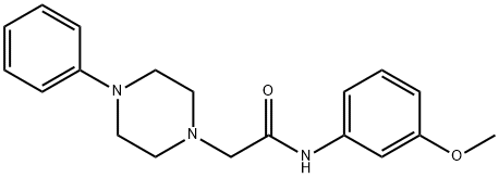 N-(3-methoxyphenyl)-2-(4-phenylpiperazin-1-yl)acetamide Structure