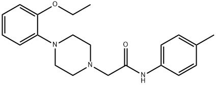 2-[4-(2-ethoxyphenyl)piperazin-1-yl]-N-(4-methylphenyl)acetamide 化学構造式