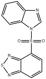 4-(benzimidazol-1-ylsulfonyl)-2,1,3-benzothiadiazole 结构式