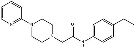 N-(4-ethylphenyl)-2-(4-pyridin-2-ylpiperazin-1-yl)acetamide 结构式