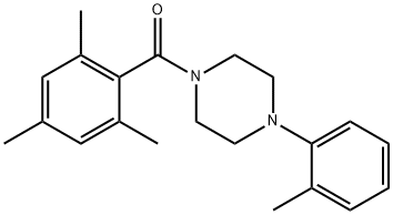 [4-(2-methylphenyl)piperazin-1-yl]-(2,4,6-trimethylphenyl)methanone Structure