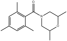 (2,6-dimethylmorpholin-4-yl)-(2,4,6-trimethylphenyl)methanone Structure