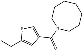 azocan-1-yl-(5-ethylthiophen-3-yl)methanone,886629-05-6,结构式