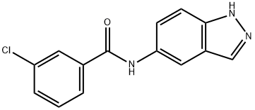 3-chloro-N-(1H-indazol-5-yl)benzamide Struktur