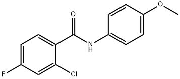 2-chloro-4-fluoro-N-(4-methoxyphenyl)benzamide Structure