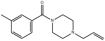 (3-methylphenyl)-(4-prop-2-enylpiperazin-1-yl)methanone Struktur
