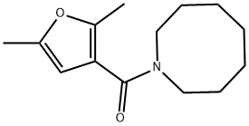 azocan-1-yl-(2,5-dimethylfuran-3-yl)methanone 化学構造式