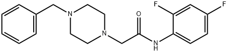 2-(4-benzylpiperazin-1-yl)-N-(2,4-difluorophenyl)acetamide Structure