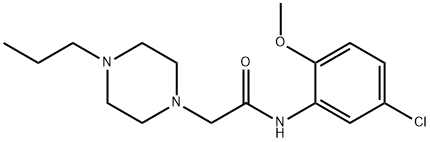 N-(5-chloro-2-methoxyphenyl)-2-(4-propylpiperazin-1-yl)acetamide Structure