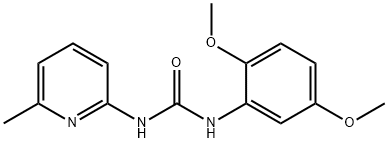 1-(2,5-dimethoxyphenyl)-3-(6-methylpyridin-2-yl)urea,890279-34-2,结构式