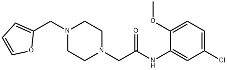 N-(5-chloro-2-methoxyphenyl)-2-[4-(furan-2-ylmethyl)piperazin-1-yl]acetamide Structure