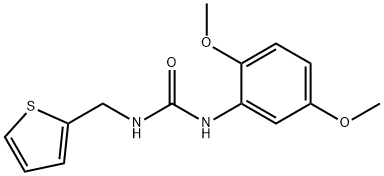 1-(2,5-dimethoxyphenyl)-3-(thiophen-2-ylmethyl)urea,890319-33-2,结构式