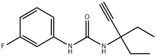 1-(3-ethylpent-1-yn-3-yl)-3-(3-fluorophenyl)urea Structure