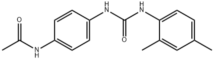 N-[4-[(2,4-dimethylphenyl)carbamoylamino]phenyl]acetamide Structure