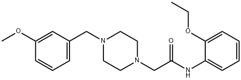 N-(2-ethoxyphenyl)-2-[4-[(3-methoxyphenyl)methyl]piperazin-1-yl]acetamide Structure