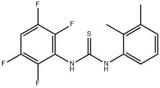 1-(2,3-dimethylphenyl)-3-(2,3,5,6-tetrafluorophenyl)thiourea Struktur