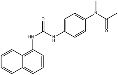 N-methyl-N-[4-(naphthalen-1-ylcarbamoylamino)phenyl]acetamide Structure