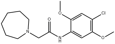 2-(azepan-1-yl)-N-(4-chloro-2,5-dimethoxyphenyl)acetamide Struktur