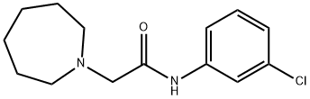 2-(azepan-1-yl)-N-(3-chlorophenyl)acetamide 结构式