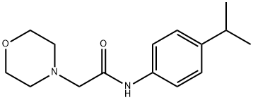 2-morpholin-4-yl-N-(4-propan-2-ylphenyl)acetamide,891398-74-6,结构式