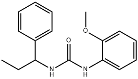 1-(2-methoxyphenyl)-3-(1-phenylpropyl)urea Structure