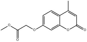 methyl 2-(4-methyl-2-oxochromen-7-yl)oxyacetate 结构式