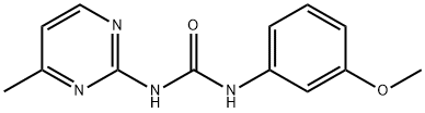 1-(3-methoxyphenyl)-3-(4-methylpyrimidin-2-yl)urea Struktur