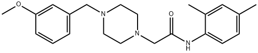 N-(2,4-dimethylphenyl)-2-[4-[(3-methoxyphenyl)methyl]piperazin-1-yl]acetamide|