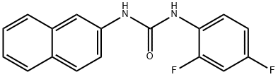 1-(2,4-difluorophenyl)-3-naphthalen-2-ylurea 化学構造式