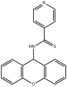 N-(9H-xanthen-9-yl)pyridine-4-carbothioamide 结构式