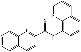 N-(8-キノリル)-2-キノリンカルボアミド 化学構造式