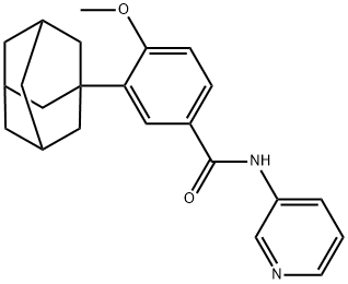 3-(1-adamantyl)-4-methoxy-N-pyridin-3-ylbenzamide Structure