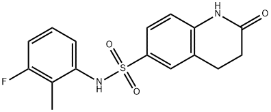 N-(3-fluoro-2-methylphenyl)-2-oxo-3,4-dihydro-1H-quinoline-6-sulfonamide Structure