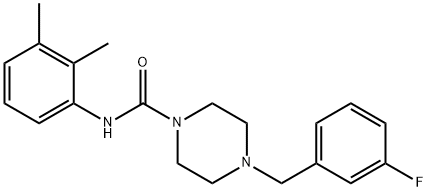 N-(2,3-dimethylphenyl)-4-[(3-fluorophenyl)methyl]piperazine-1-carboxamide Structure