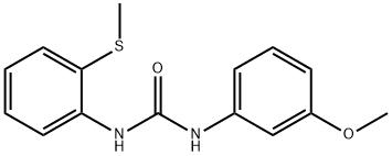 1-(3-methoxyphenyl)-3-(2-methylsulfanylphenyl)urea 结构式