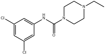 N-(3,5-dichlorophenyl)-4-ethylpiperazine-1-carboxamide Structure