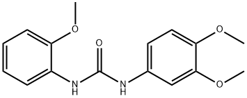 1-(3,4-dimethoxyphenyl)-3-(2-methoxyphenyl)urea Structure