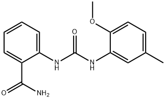 2-[(2-methoxy-5-methylphenyl)carbamoylamino]benzamide,894390-55-7,结构式