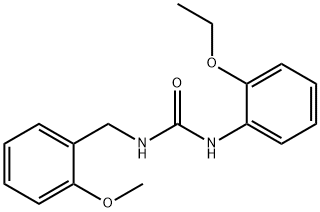 1-(2-ethoxyphenyl)-3-[(2-methoxyphenyl)methyl]urea Structure