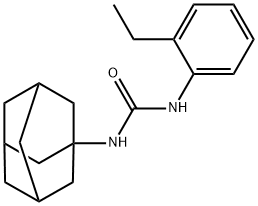 1-(1-adamantyl)-3-(2-ethylphenyl)urea Structure