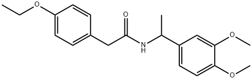 N-[1-(3,4-dimethoxyphenyl)ethyl]-2-(4-ethoxyphenyl)acetamide Structure